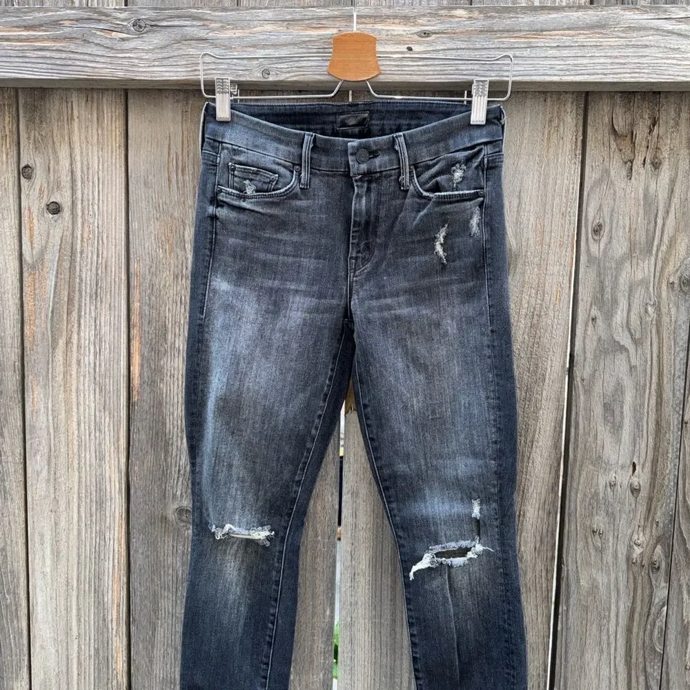 Mother The Undone Hem Looker Ankle in Stealing Shadows Size 26